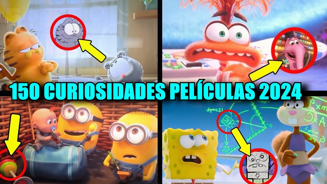 150 CURIOSIDADES de las PELÍCULAS ANIMADAS del 2024