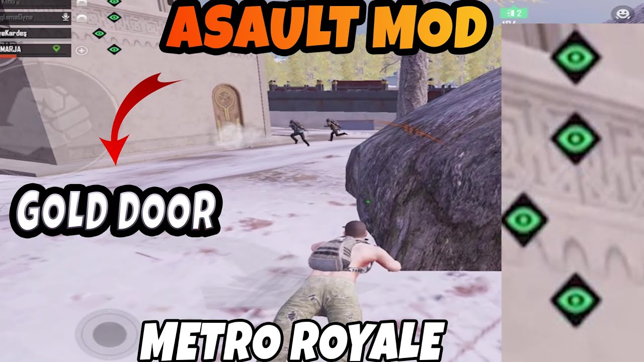 ASAULT MOD GOLD DOOR  - PUBG METRO ROYALE CHAPTER 25