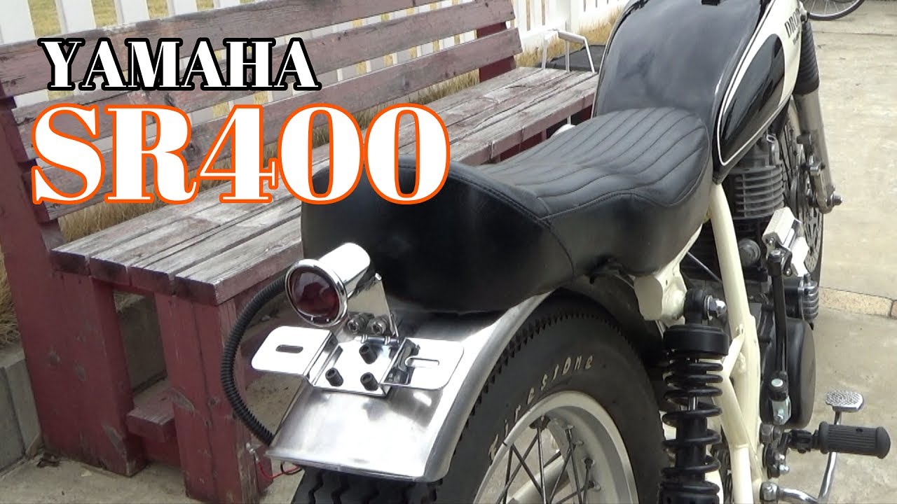 【SR400】DIYボバーカスタム完成間近！？　フラットフェンダーとカスタムシート取付けたよ♪