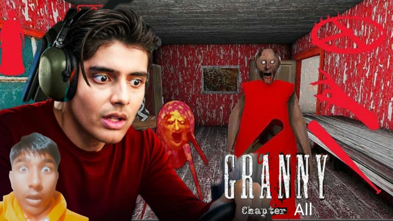 Granny horror game chapter all 😱😱 Escape Gameplay | Playing As Red Granny Mod #granny 