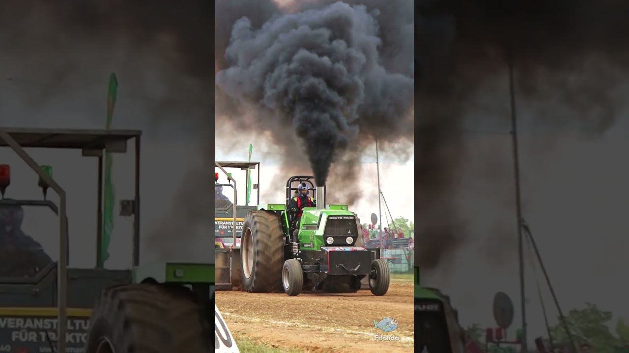Stefan Fischer von de Koim Briada mit seinem Deutz 'Kolbenfresser' beim Trecker Treck in Holzheim