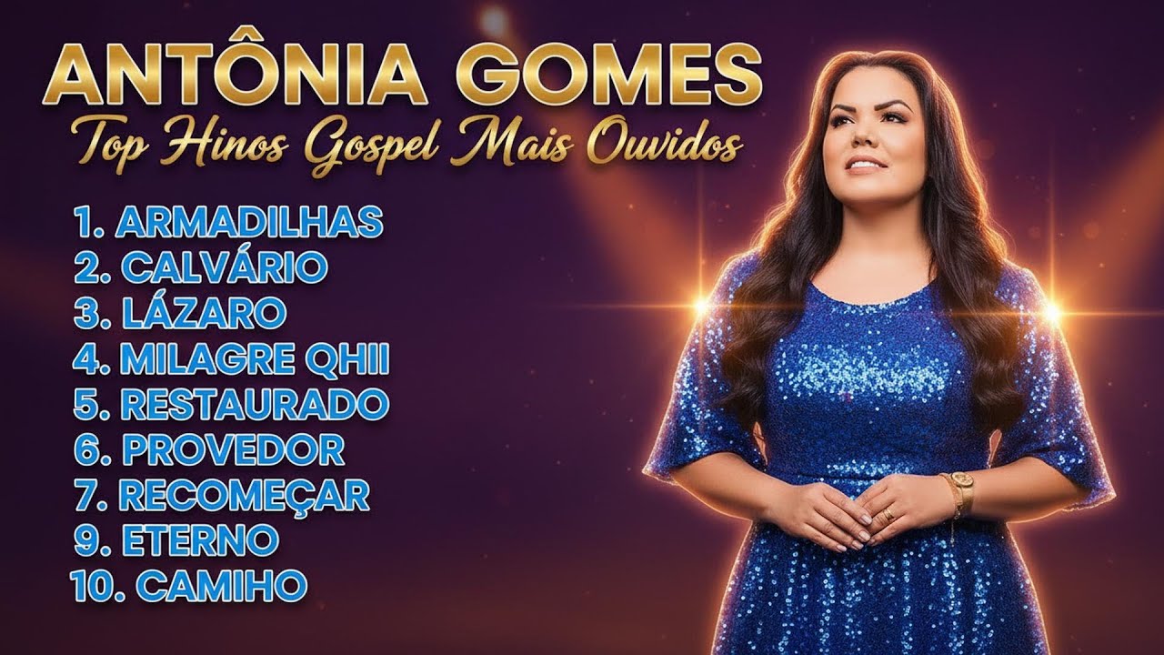 Antônia Gomes As 10 Melhores e Mais Tocadas Hinos Evangélicos 2025 #gospel As mais ouvidas de 2025