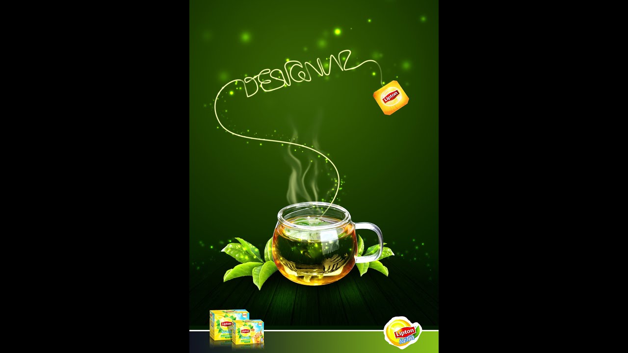 Hướng Dẫn Học Photoshop Miễn Phí | Hướng Dẫn Thiết Kế Poster Trà Lipton Ấn Tượng & Chuyên Nghiệp!