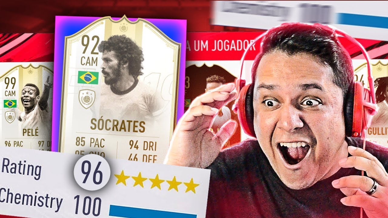 MONTEI UM DRAFT INCRÍVEL!! PELÉ & SÓCRATES INSANO!! FIFA 19 FUT DRAFT!! 🔥😍