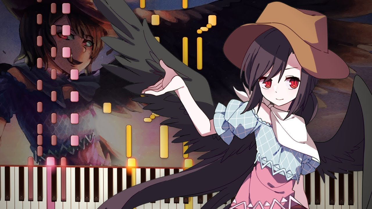 Synthesia: Touhou 17 - Prince Shoutoku's Pegasus  ~ Dark Pegasus | Piano Tutorial