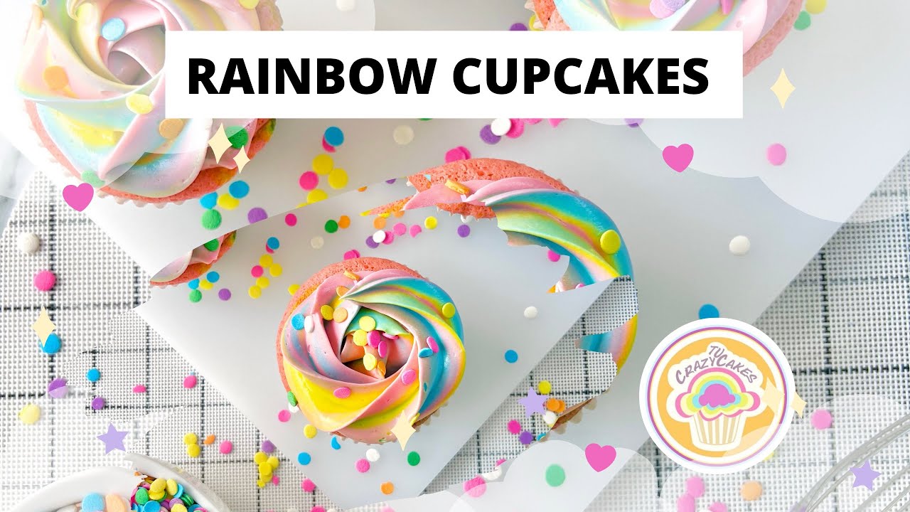 Rainbow Cupcakes ! Arcoíris 🌈 #rainbowcupcakes #cupcakes