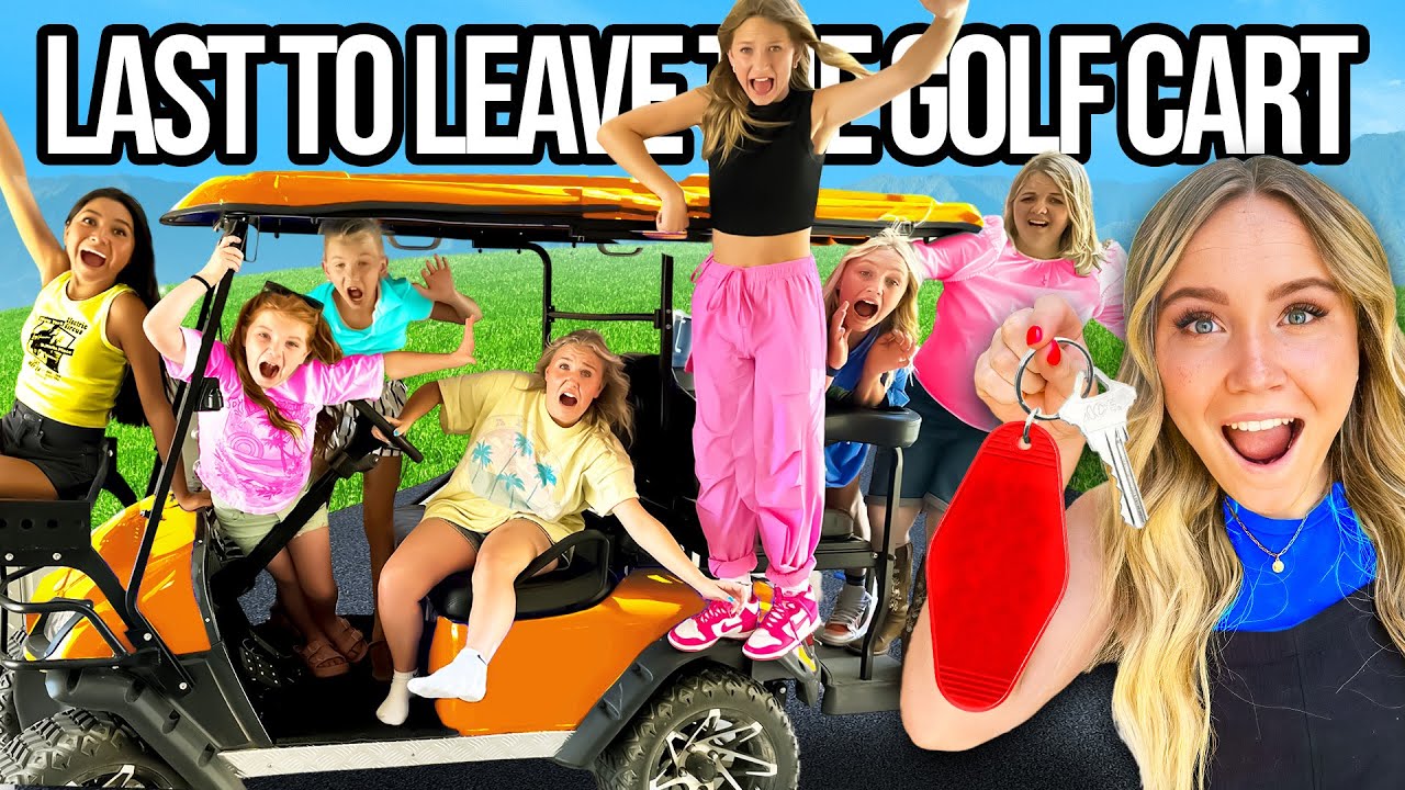 LAST TO LEAVE THE GOLF CART W / 12 KiDS!!