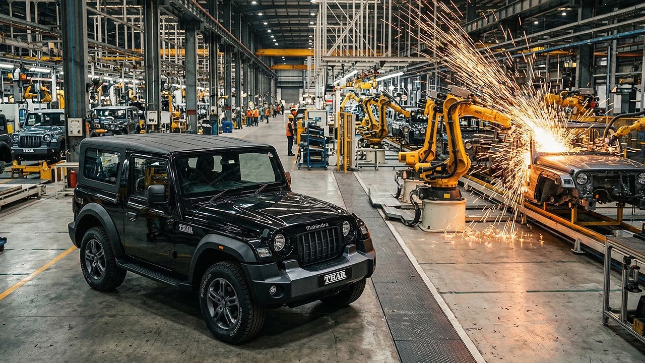 Inside Mahindra Thar Factory | How Mahindra Thar Trucks Are Made(Full Production Line)#mahindrathar