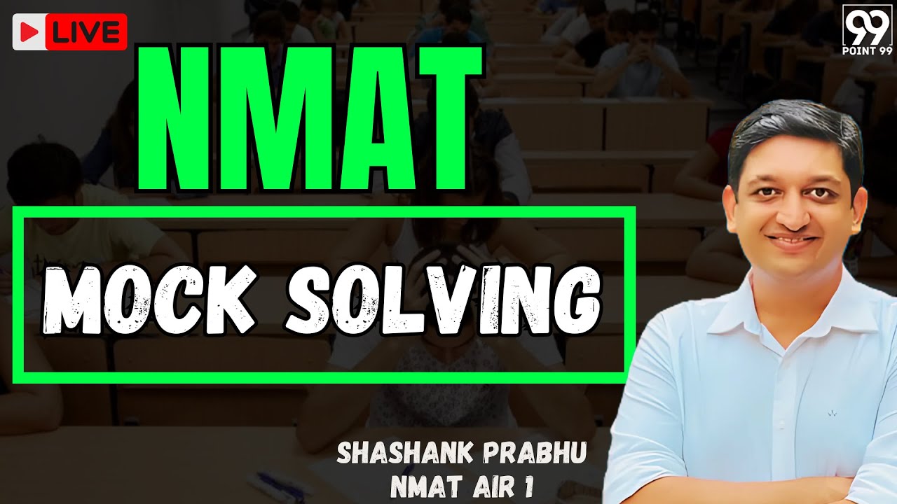 NMAT 2025 | Live Mock Solving with Shashank Prabhu #cat2025 #catquantseries #mba