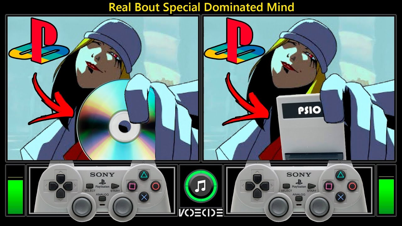 Real Bout Special Dominated Mind (PlayStation with CD vs PlayStation with PSIO) Real Hardware