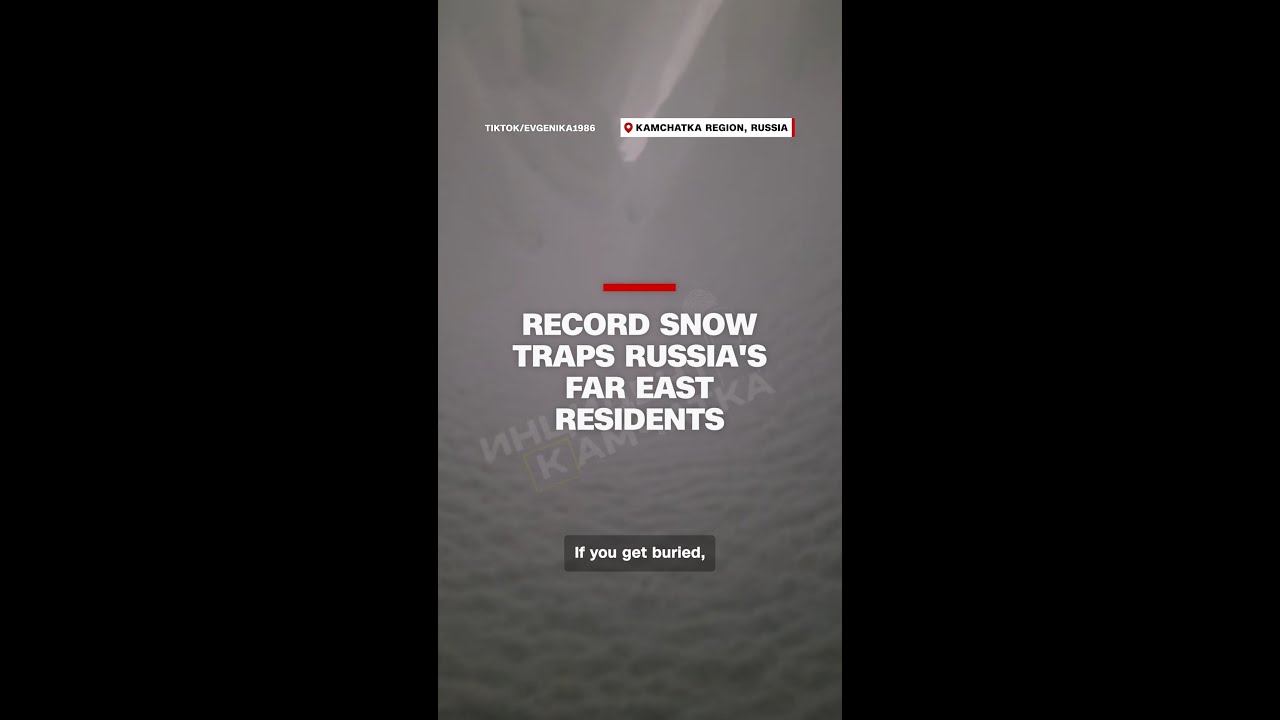 Record snow traps Russia’s far east residents