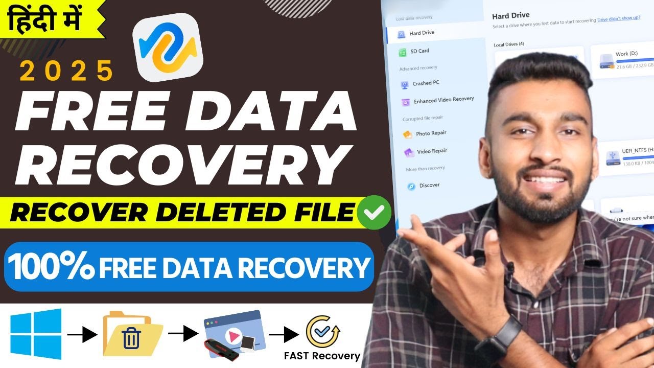 How to Recover Permanently Deleted Files from PC/Laptop | Free Data Recovery
