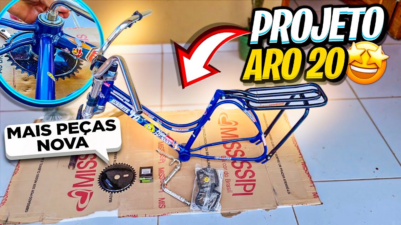 VAMOS PRA MONTAGEM DAS NOVAS PEÇAS DA BIKE ARO 20🤩/ NOVO PROJETO ARO 20🙅🏻