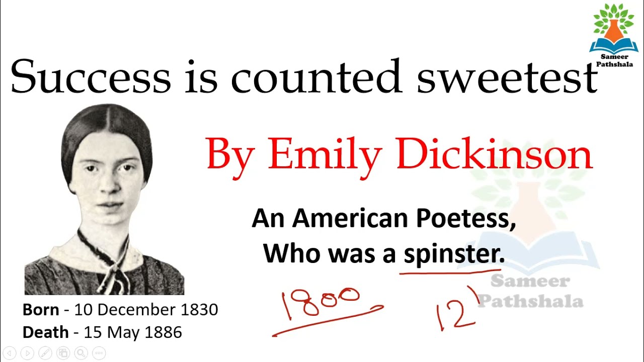 Success Is Counted Sweetest by Emily Dickinson - Line by Line Explanation in Hindi