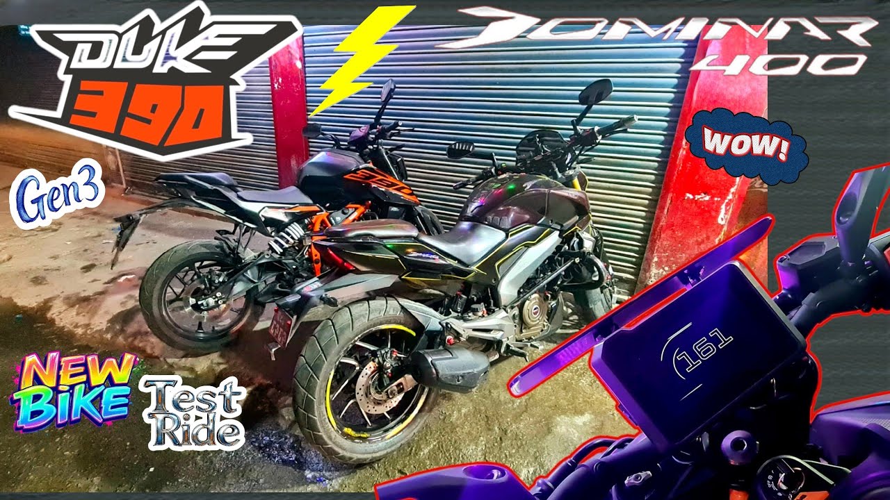 DUKE 390 - Gen3 ft. DOMINAR 400 | New Bike / Test Ride | Pocket Rocket