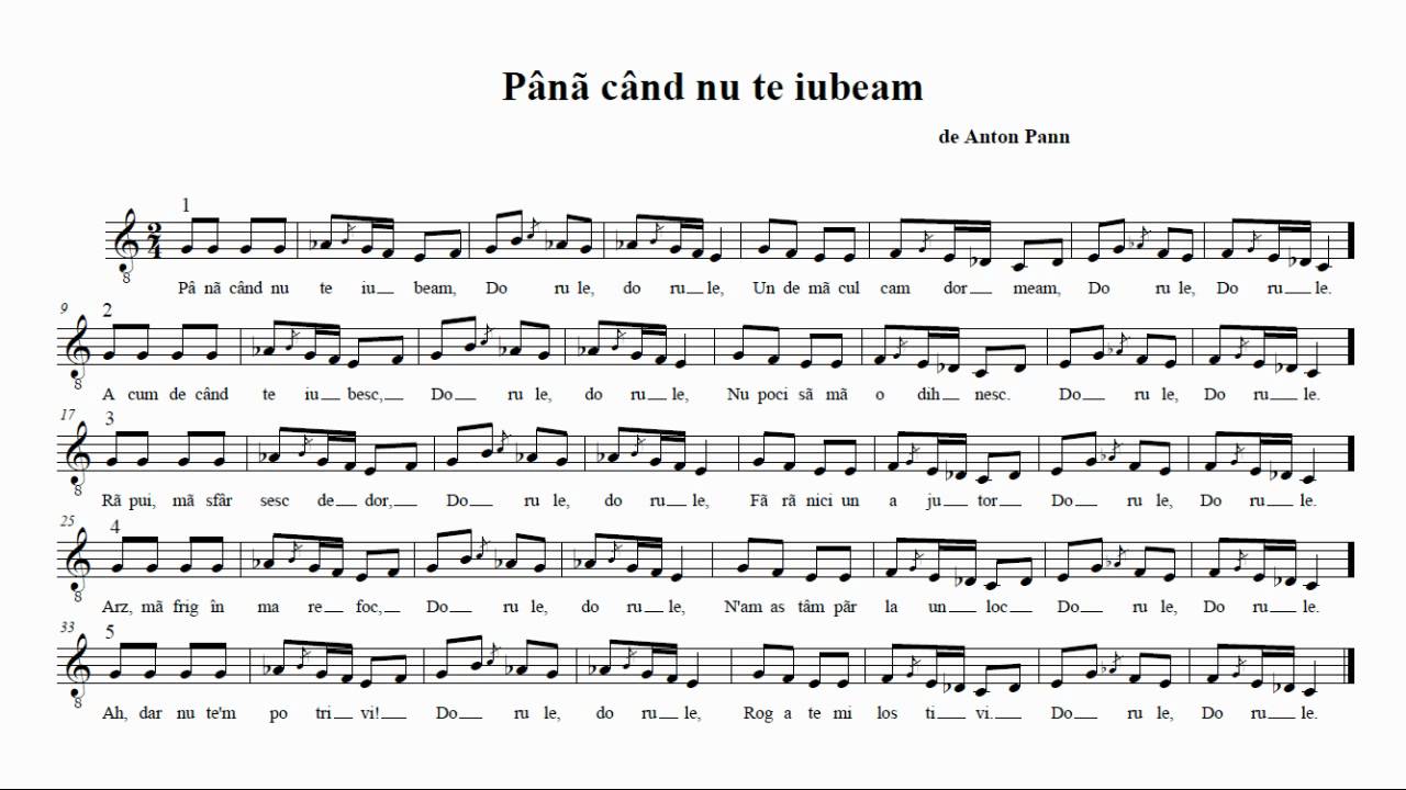 Anton Pann - Pana cand nu te iubeam