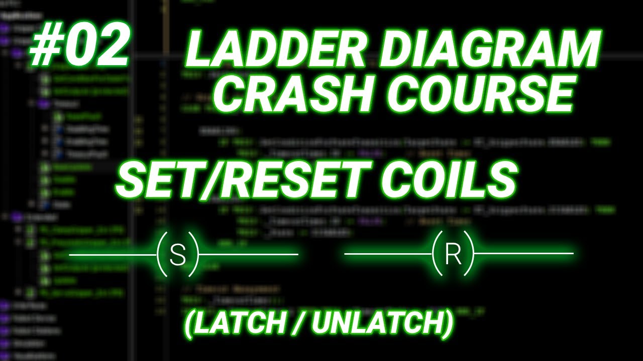 PLC Memory Logic: How to use Set & Reset Coils (Latch/Unlatch) | Ladder Diagram #02