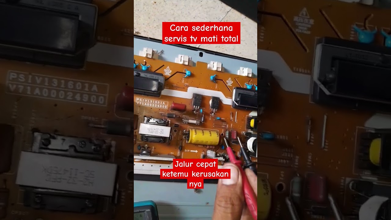 Cara sederhana memperbaiki tv lcd mati total||32PB2E#memperbaikitv #ledtv #youtubeshorts