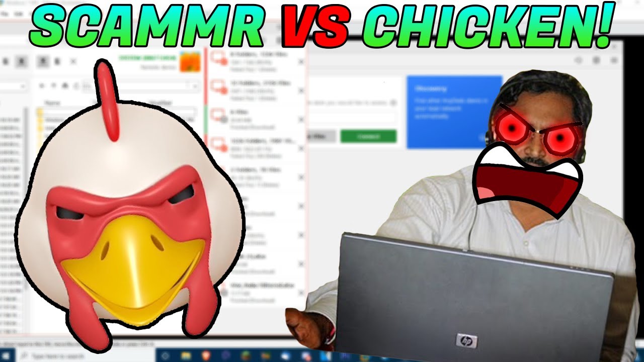 Terrifying scammers with a chicken [Files DELETED]