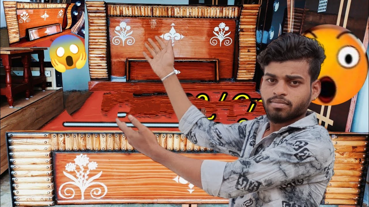 😱//👉 6 x 6 का मात्र 13800 में 👈//😱😱Maharaja Bed बनाना सीखें 👈// @Shanu furniture