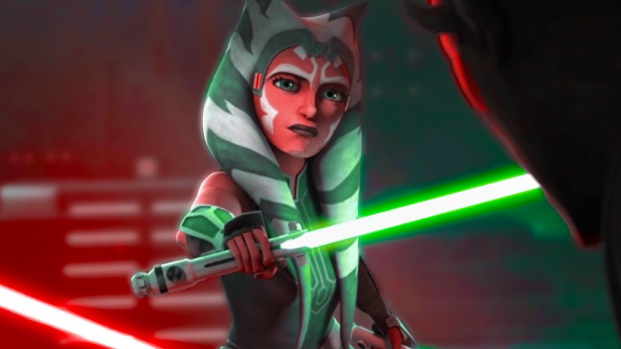 Ahsoka With Green Lightsabers | 