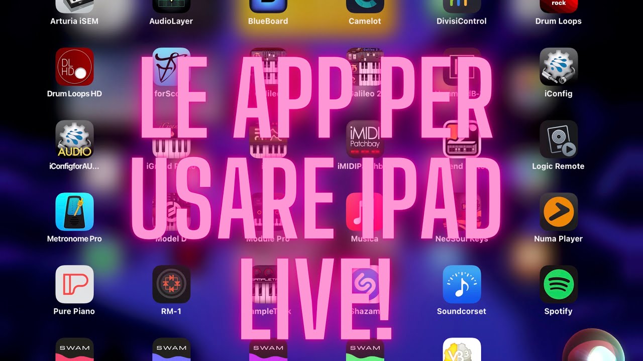 Le app per usare iPad live