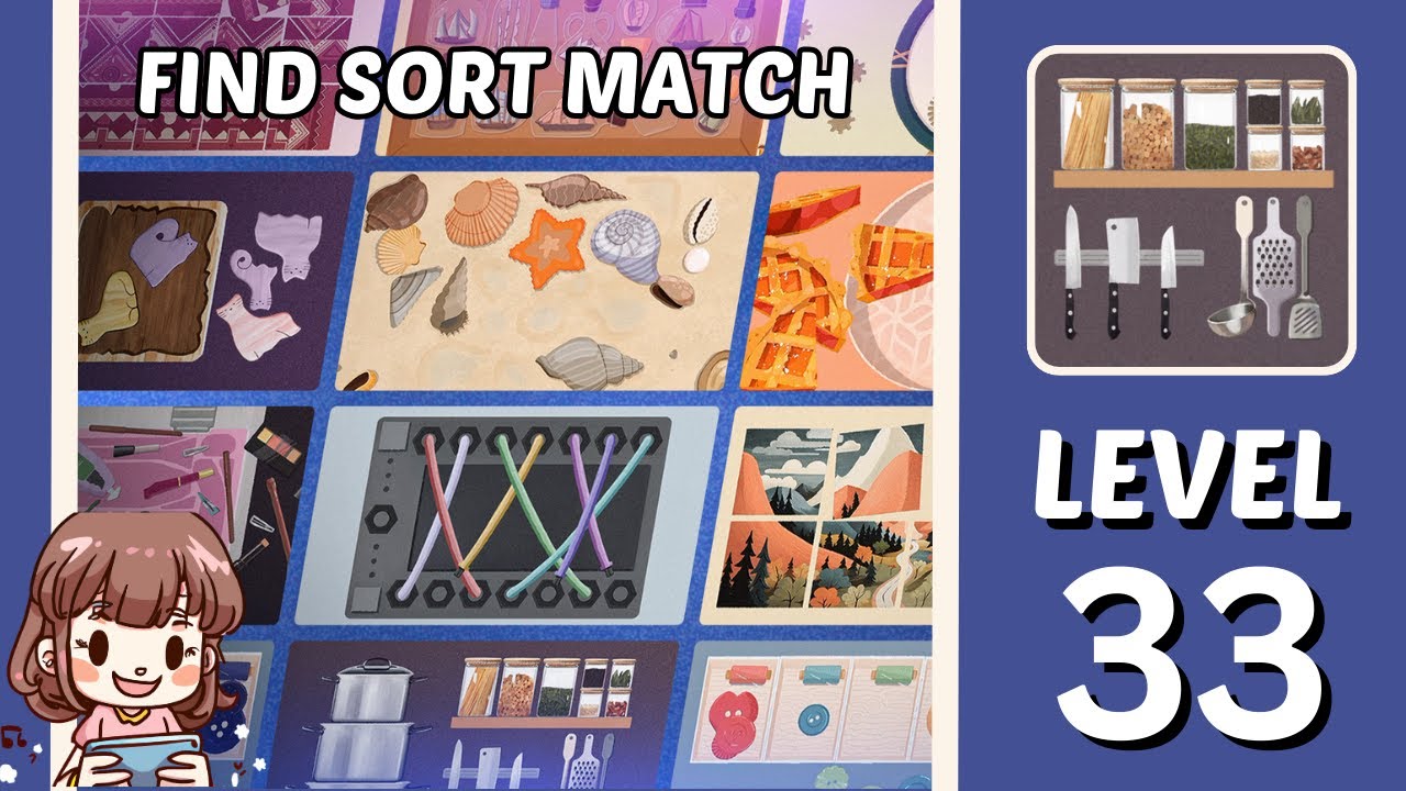 Find Sort Match Level 33 Walkthrough