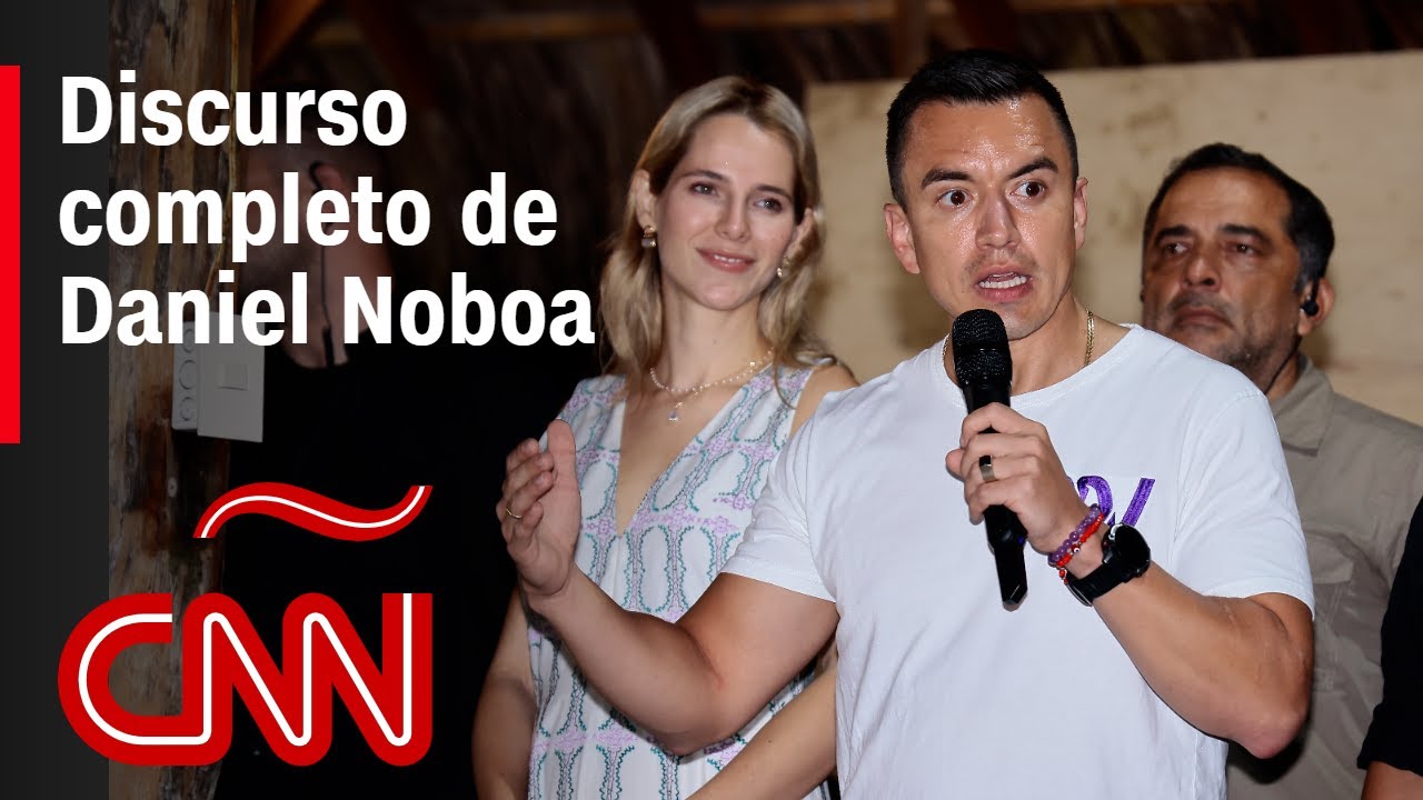 Discurso completo de Daniel Noboa tras ganar las elecciones en Ecuador
