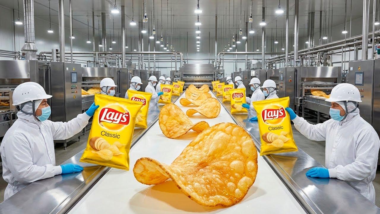 Inside the LARGEST Lay’s Factory — From Raw Potatoes to the WORLD’S MOST FAMOUS CHIPS (FULL PROCESS)