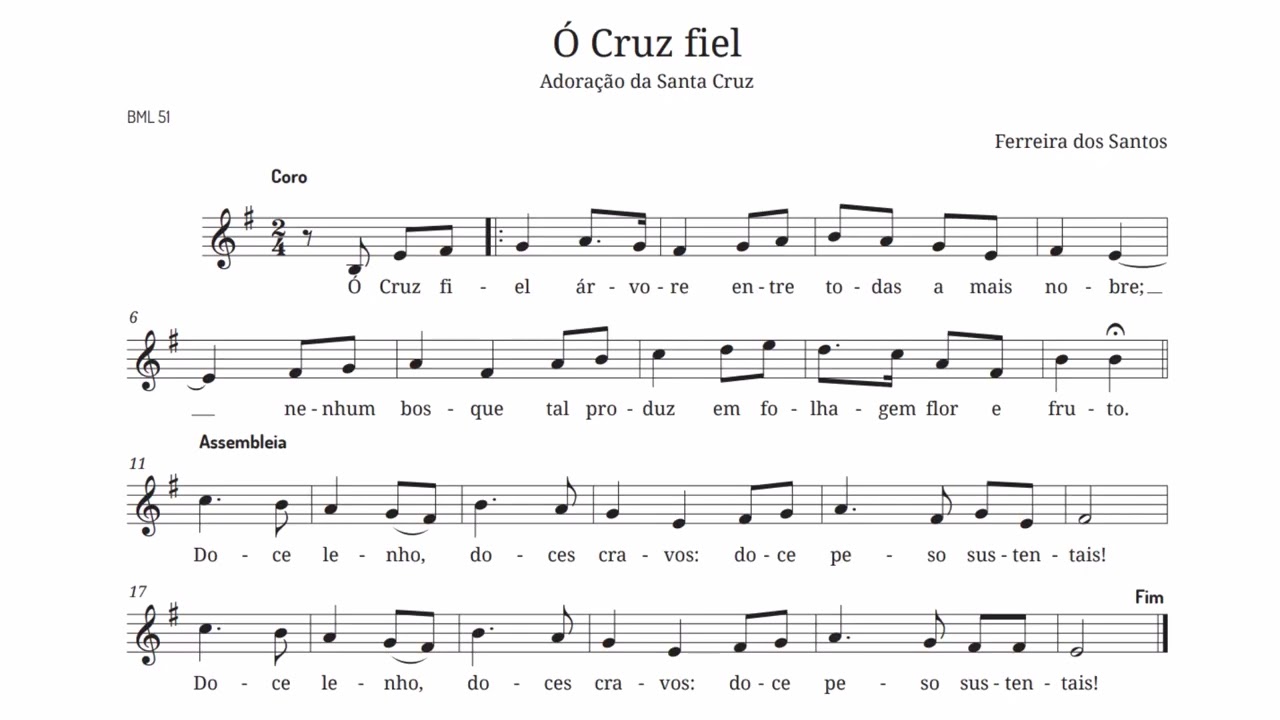 Ó Cruz Fiel - F, dos Santos