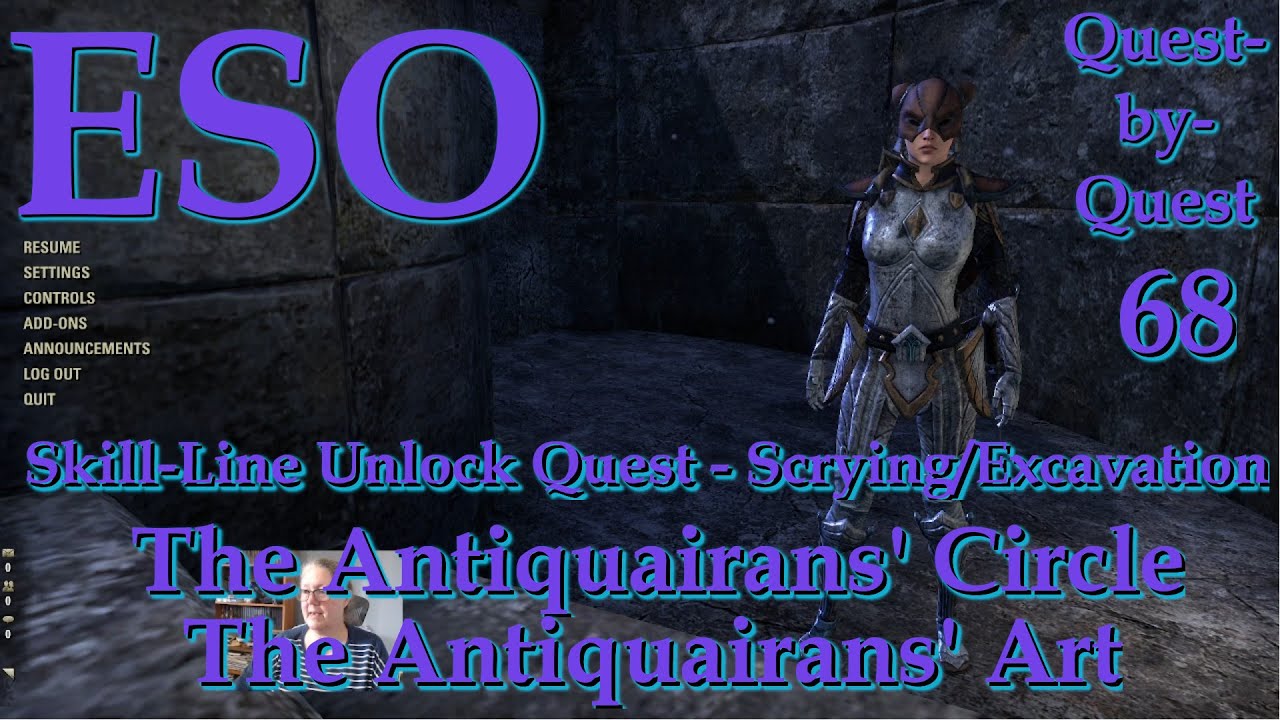 The Elder Scrolls Online &ndash;Quest-by-Quest Ep.68&mdash;The Antiquarians Circle and Art
