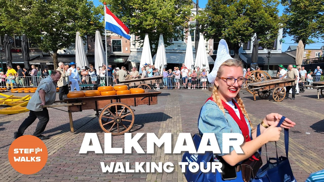 The Dutch Cheese City - Alkmaar Walking Tour 4K