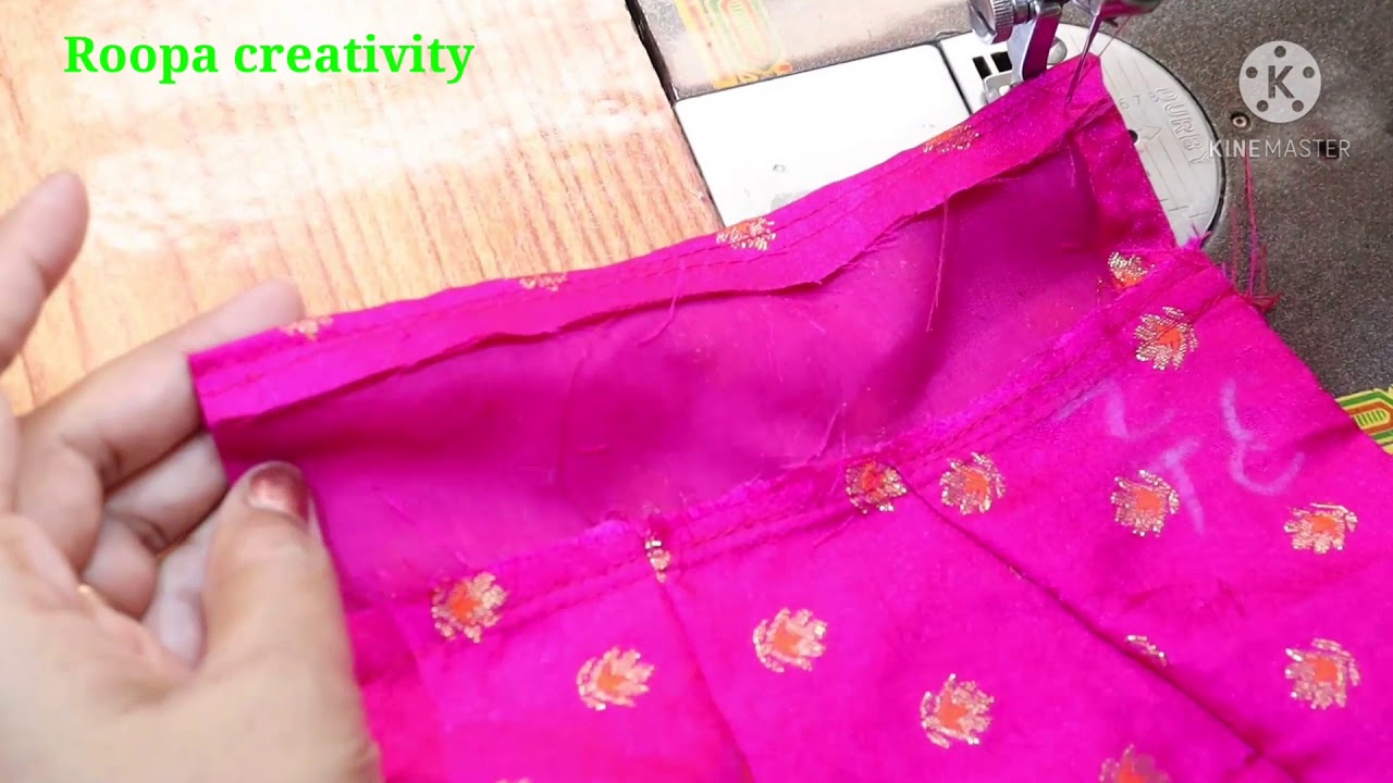 khaja hooks Patti stitching ಬ್ಲೌಸ್ ಗೆ ಕಾಜಾಪಟ್ಟಿ ಹುಕ್ಸ್ ಪಟ್ಟಿ ಹಚ್ಚುವುದು