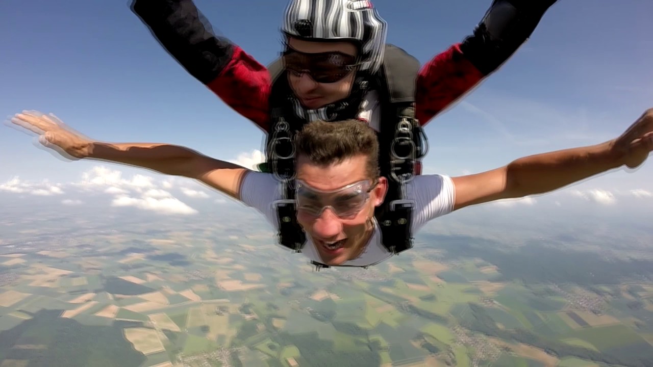 saut parachute david A Fretoy le chateau
