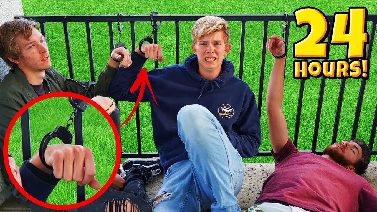 Last to Leave the Handcuffs wins $5,000! *OVERNIGHT CHALLENGE*