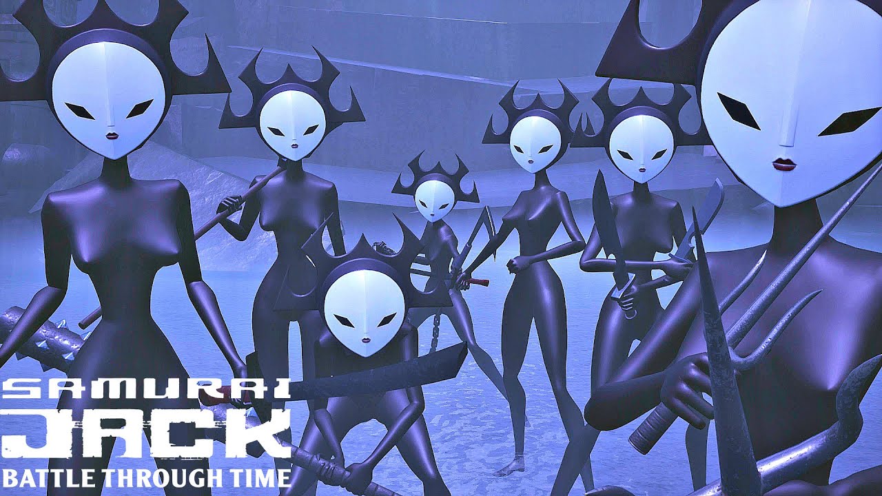 Jack vs The Daughters of Aku - Samurai Jack Battle Through Time (2020)