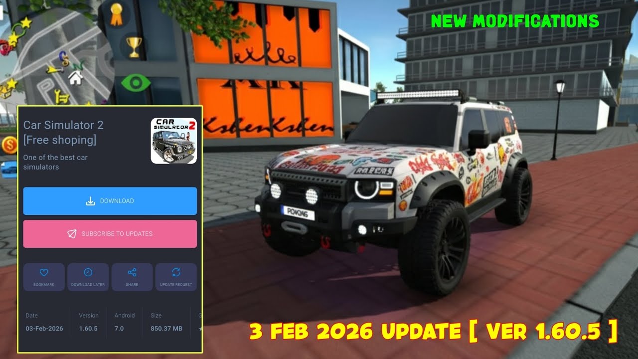 Car Simulator 2 Update 1.60.5: All New Cars & Modification Guide (Feb 2026)