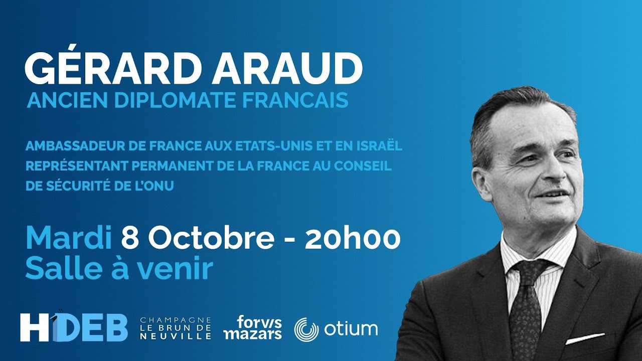 HEC Débats reçoit Gérard Araud