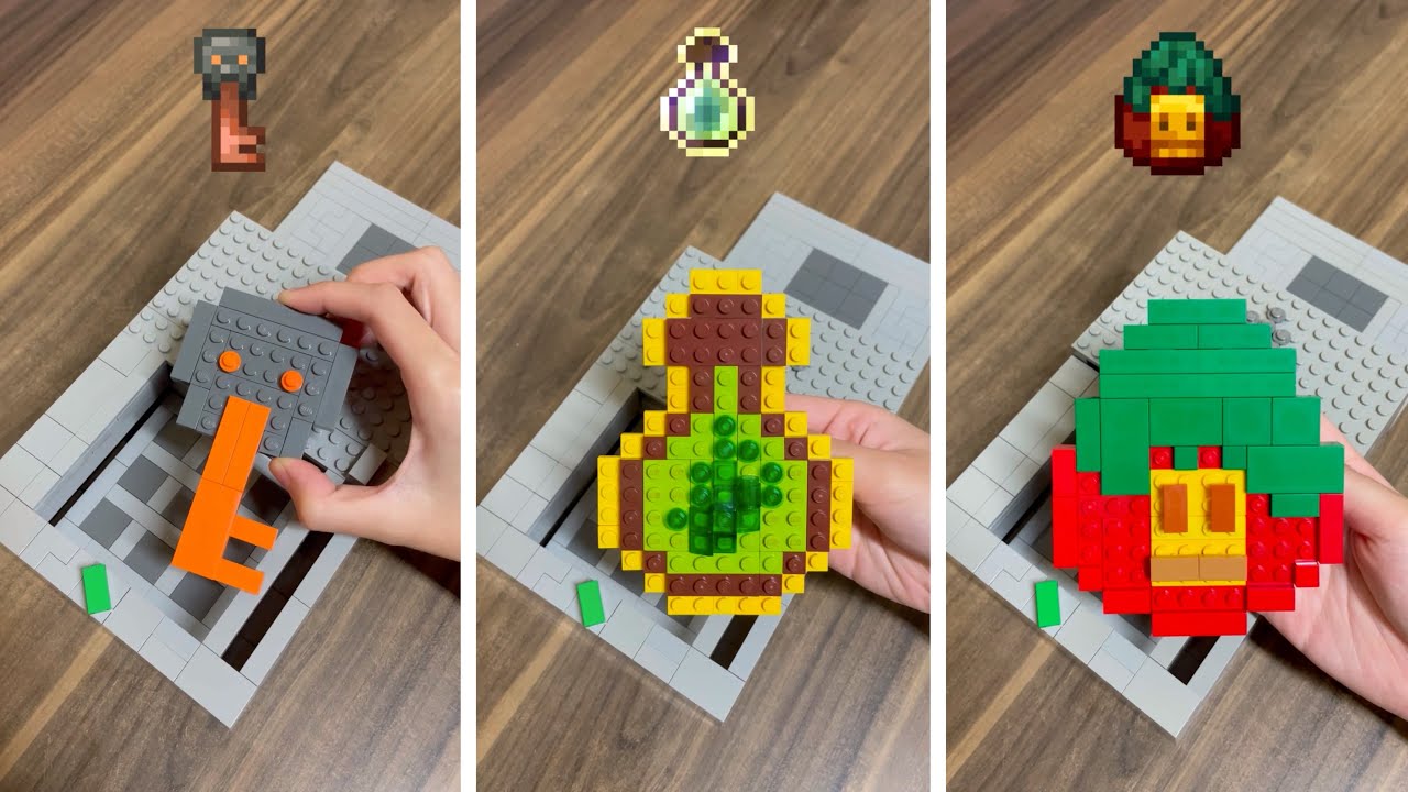Crafting Minecraft Impossible items BUT Lego!!!
