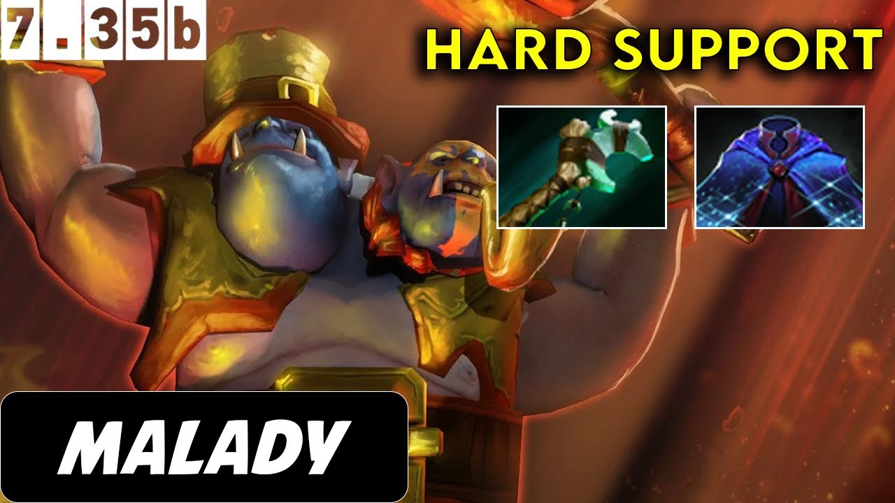 Malady Ogre Magi Hard Support - Dota 2 Patch 7.35b Pro Pub Gameplay