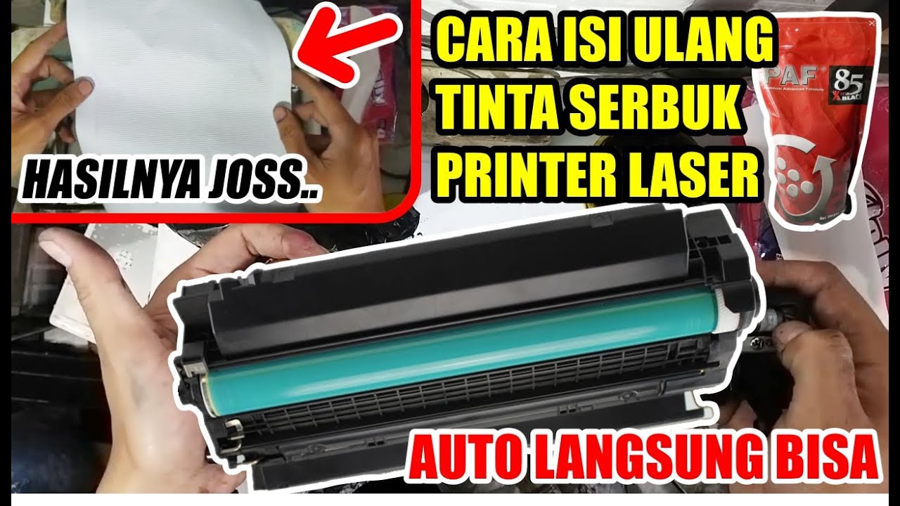 Isi ulang/refill Toner 85a Mudah dan murah!!
