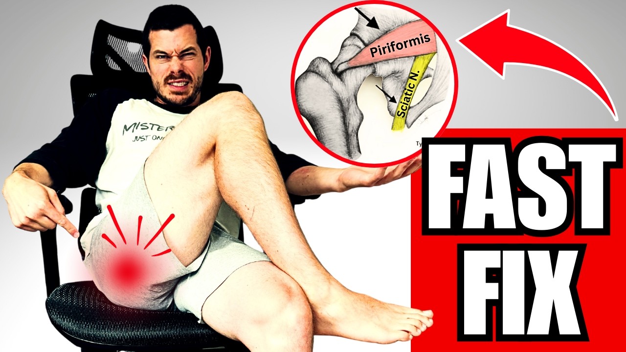 Piriformis Pain Sitting? 60 Second Exercise For QUICK Relief!