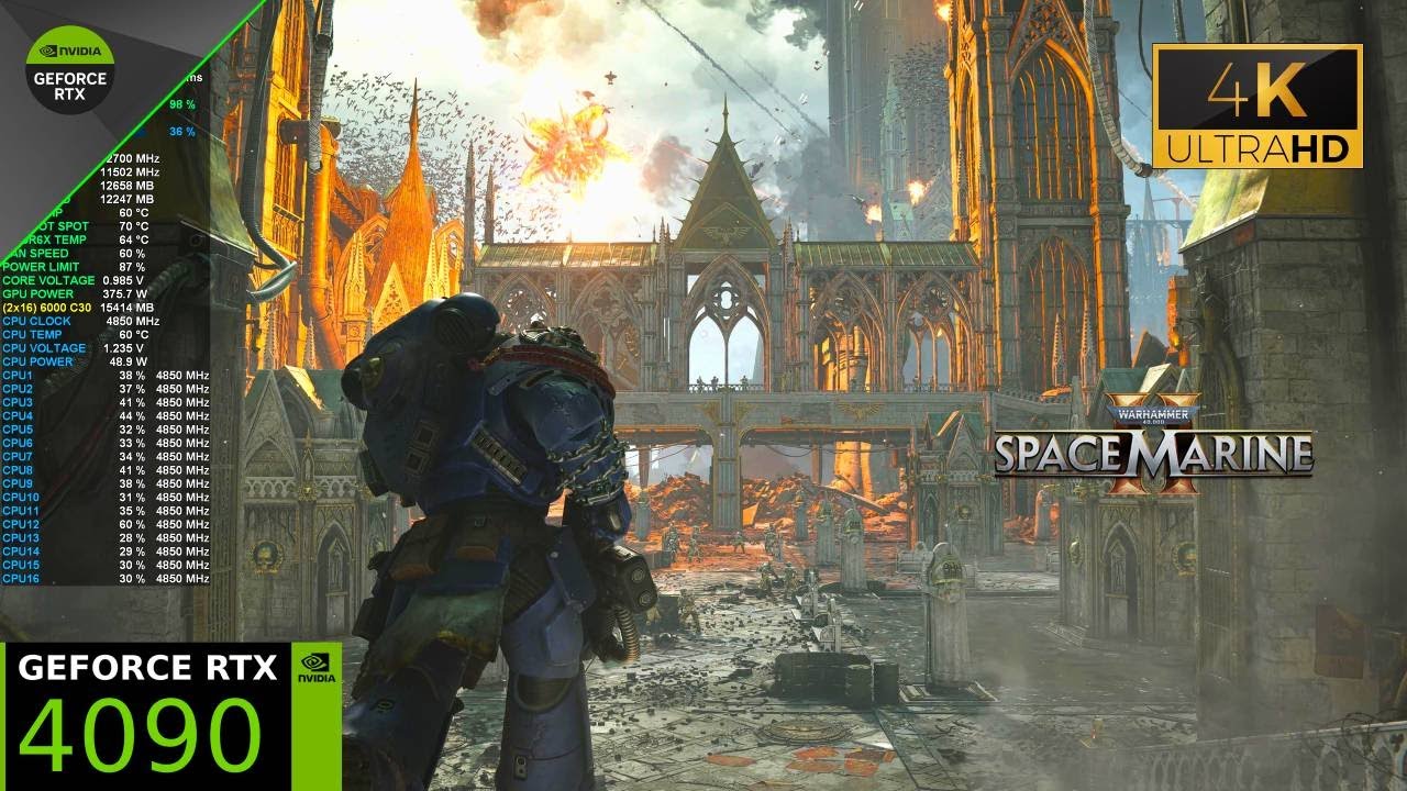 Warhammer 40K: Space Marine 2 PC Gameplay [4K] DLSS Native | RTX 4090 | Ryzen 7 7800X3D