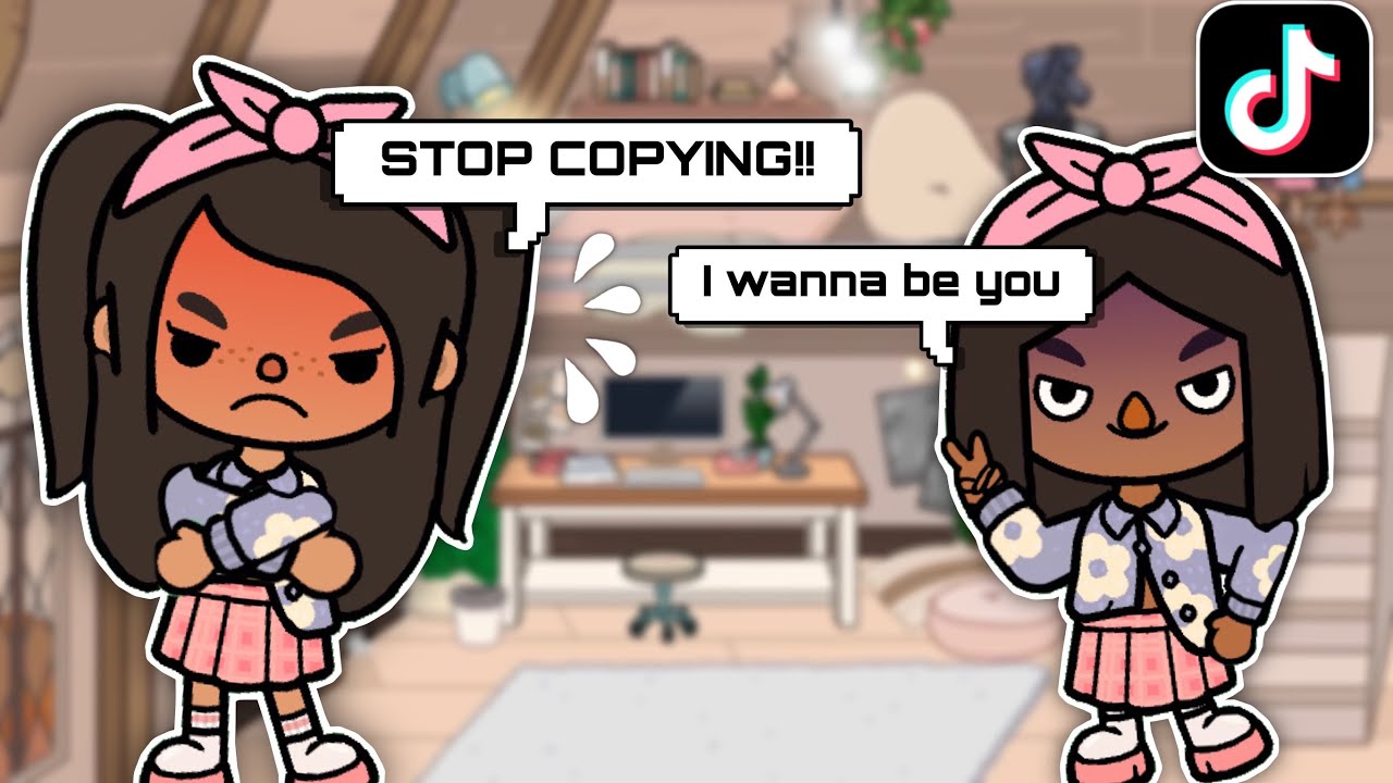 SHE KEEPS COPYING ME!! 😡 || Toca boca TIKTOK ROLEPLAY *WITH VOICE* 🗣️