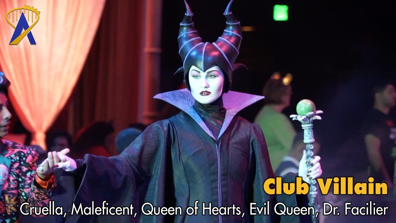 Club Villain - Dr. Facilier introduces Cruella, Maleficent, Evil Queen, Queen of Hearts