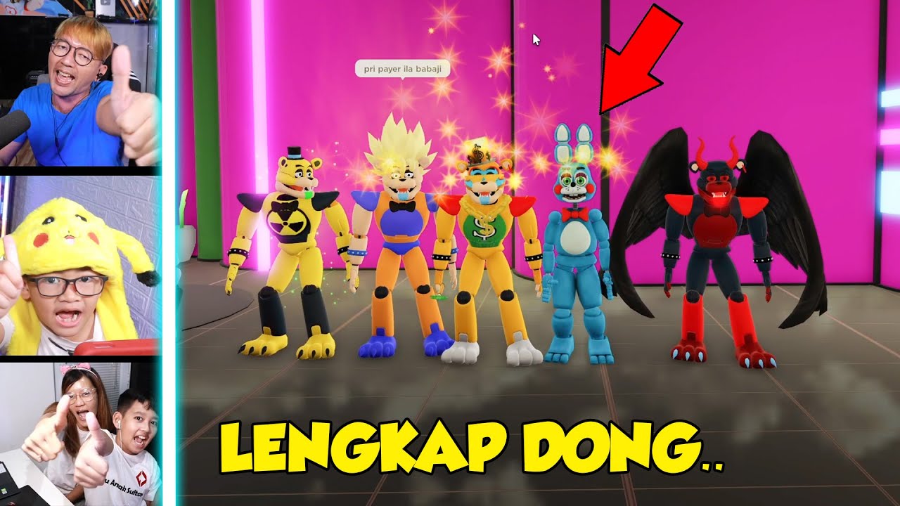 BANG CUPU BORONG LENGKAP SEMUA KARAKTER LENGKAP FREDDY FNAF SB DI ROBLOX 😎😎