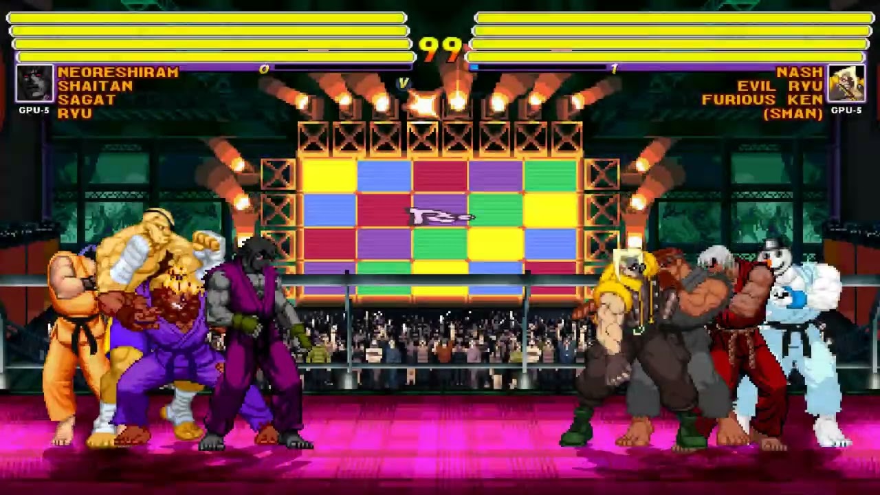 4 Fighter VS 4Fighter | Random MUGEN Battle | Retro Fighting Games