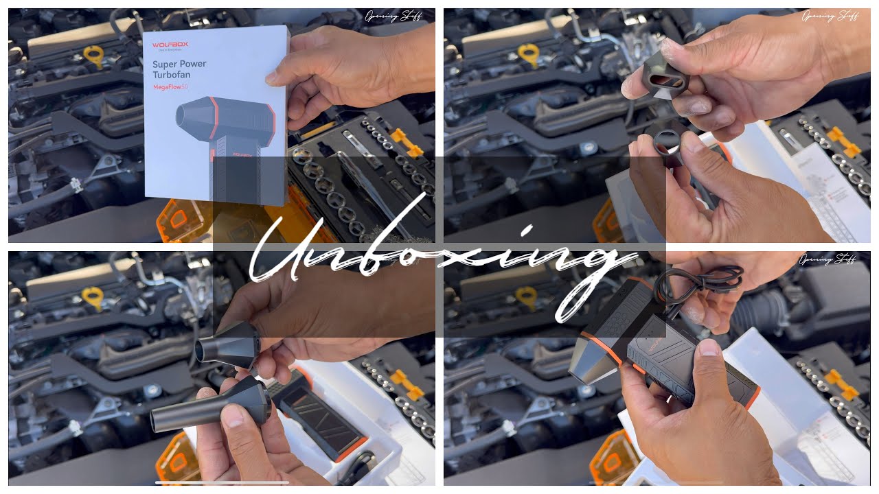 Unboxing WOLFBOX Super Power Turbo Fan #amazonfinds #powertools #carcleaning