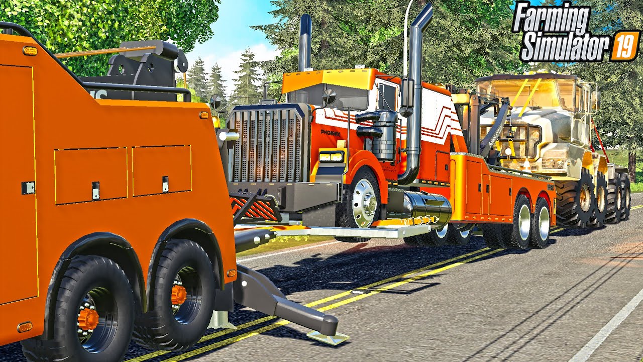 OVERSIZE REPO WITH TWO WRECKERS! | (MILITARY TRUCK) | FARMING SIMULATOR 2019