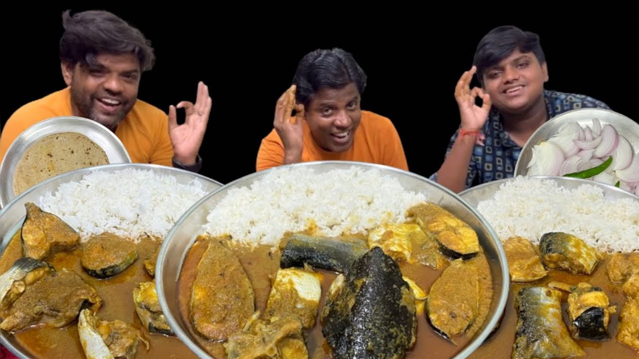 स्वादिष्ट मसालेदार मछली / चावल / रोटी / प्याज-हरी मिर्च / 😀👌/